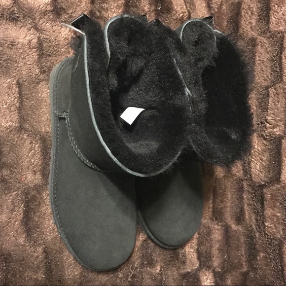 UGG WOMENS BAILEY BOW II BLACK size 8 NEW - Picture 5 of 6